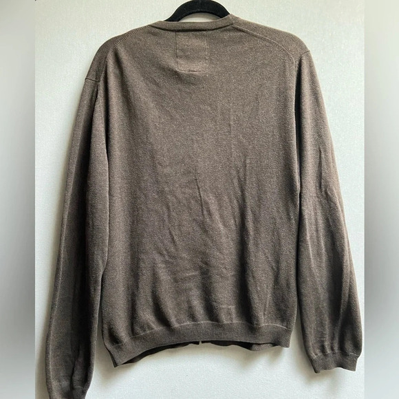 Finshley & Harding Cotton Cashmere button sweater knit Cardigan Sz M - Picture 2 of 8